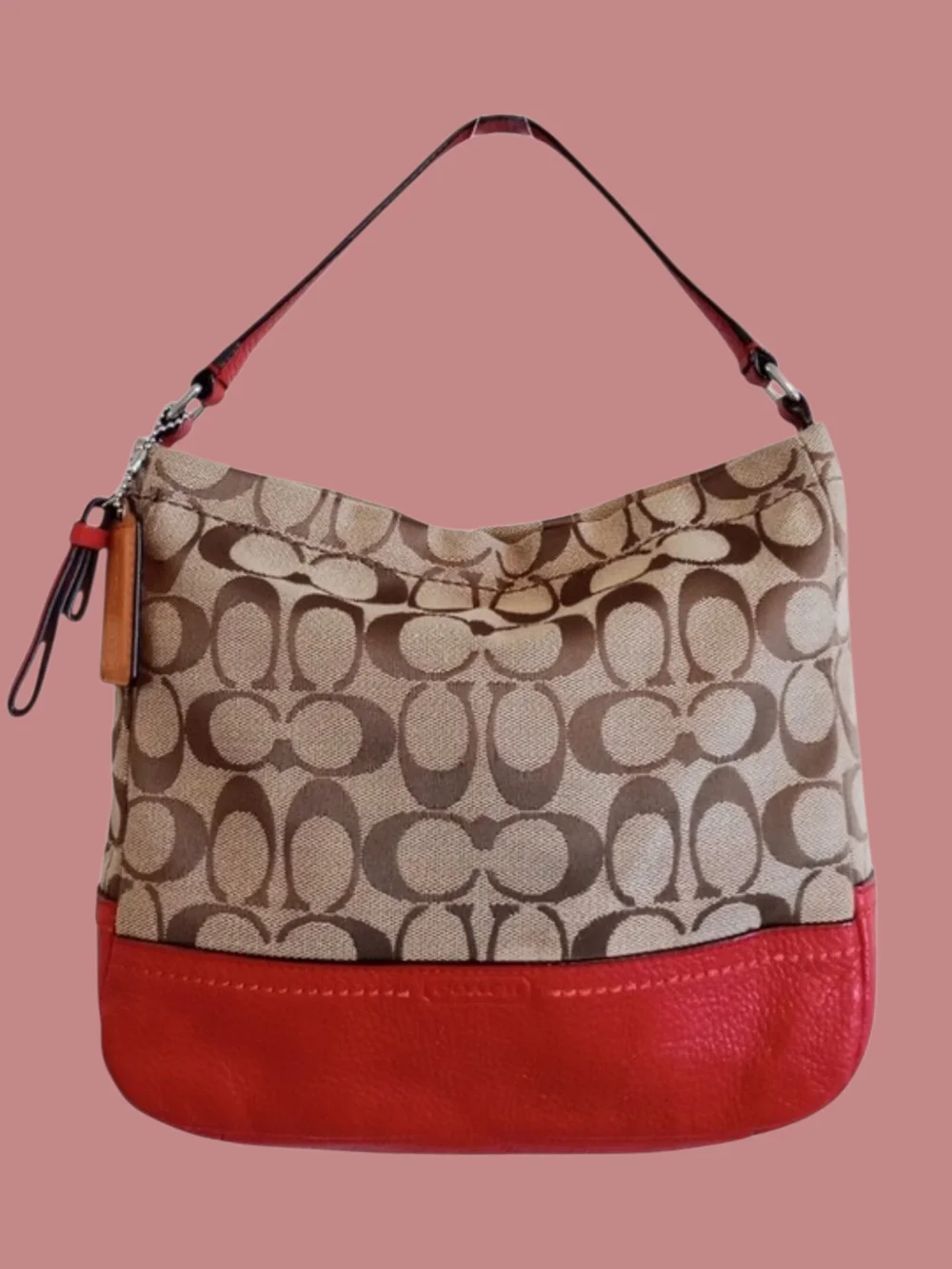 Coach Park Signature Canvas Hobo Bag/Crossbody EUC